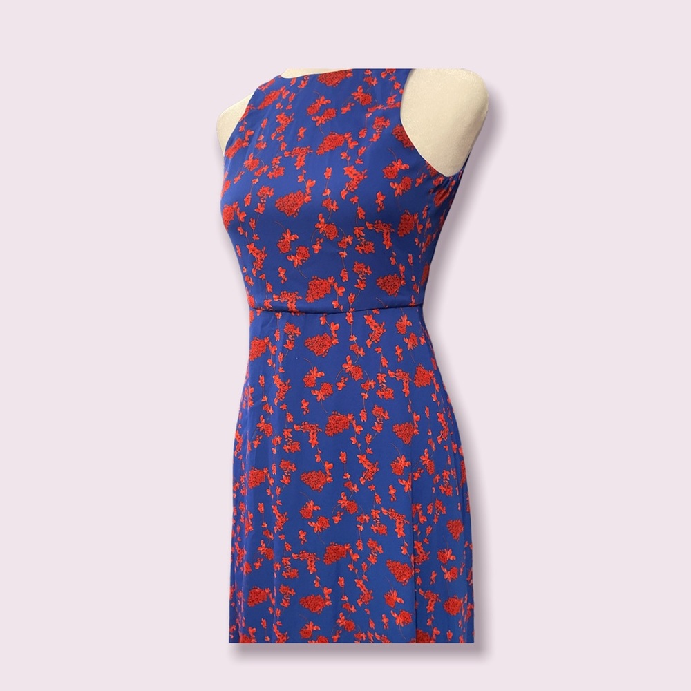 GB Girls red and blue floral maxi dress, NWT - Picture 2 of 3